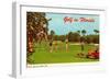 Golf in Florida-null-Framed Art Print