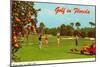 Golf in Florida-null-Mounted Art Print