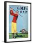 Golf in Italy, Book Cover Illustration by Max Minon-null-Framed Giclee Print