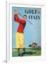 Golf in Italy, Book Cover Illustration by Max Minon-null-Framed Giclee Print