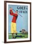 Golf in Italy, Book Cover Illustration by Max Minon-null-Framed Giclee Print