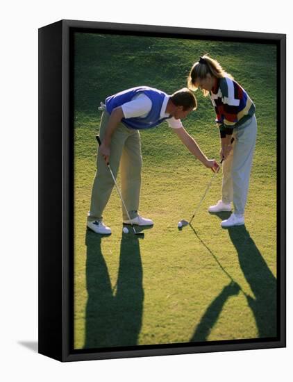 Golf Instruction-null-Framed Stretched Canvas