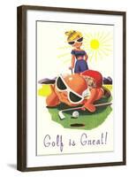 Golf is Great, Cartoon-null-Framed Art Print