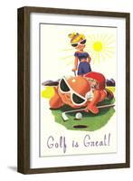 Golf is Great, Cartoon-null-Framed Art Print