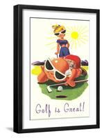 Golf is Great, Cartoon-null-Framed Art Print