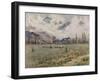 Golf Is Played in the Shadow of the Swiss Alps-null-Framed Art Print