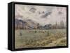 Golf Is Played in the Shadow of the Swiss Alps-null-Framed Stretched Canvas