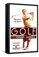 Golf, Johnny Farrell, 1930-null-Framed Stretched Canvas