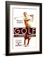 Golf, Johnny Farrell, 1930-null-Framed Art Print