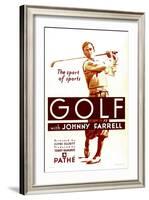 Golf, Johnny Farrell, 1930-null-Framed Art Print