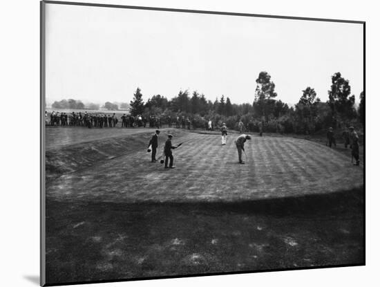 Golf Match Between Vardon and Braid, Ca. 1910-null-Mounted Premium Photographic Print