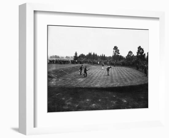 Golf Match Between Vardon and Braid, Ca. 1910-null-Framed Photographic Print