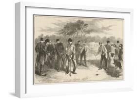 Golf Match on Blackheath-null-Framed Art Print