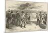 Golf Match on Blackheath-null-Mounted Art Print