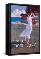 Golf Monte Carlo-null-Framed Stretched Canvas