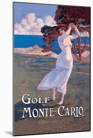 Golf Monte Carlo-null-Mounted Art Print