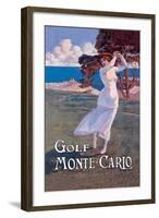 Golf Monte Carlo-null-Framed Art Print