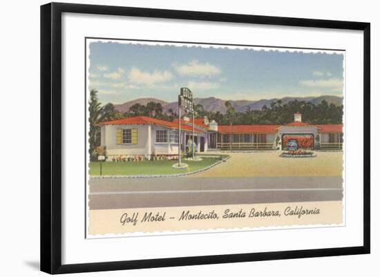 Golf Motel, Montecito, Santa Barbara, California-null-Framed Art Print