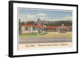 Golf Motel, Montecito, Santa Barbara, California-null-Framed Art Print