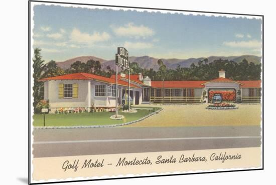 Golf Motel, Montecito, Santa Barbara, California-null-Mounted Art Print