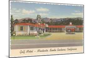 Golf Motel, Montecito, Santa Barbara, California-null-Mounted Art Print