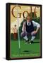 Golf - Much Ado about Putting-Lantern Press-Framed Stretched Canvas