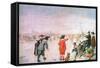 Golf on the Ice on the River Ijsel Near Kampen-Hendrik Avercamp-Framed Stretched Canvas