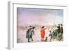 Golf on the Ice on the River Ijsel Near Kampen-Hendrik Avercamp-Framed Giclee Print