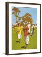 Golf Painting-null-Framed Art Print