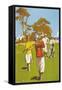 Golf Painting-null-Framed Stretched Canvas