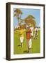 Golf Painting-null-Framed Art Print