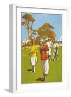 Golf Painting-null-Framed Art Print