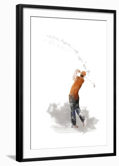 Golf Player 1-Marlene Watson-Framed Giclee Print