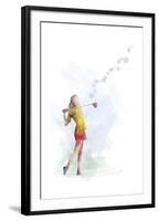 Golf Player 2-Marlene Watson-Framed Giclee Print