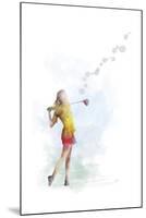 Golf Player 2-Marlene Watson-Mounted Giclee Print