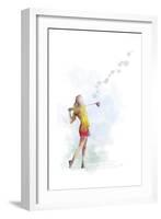 Golf Player 2-Marlene Watson-Framed Giclee Print