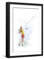 Golf Player 2-Marlene Watson-Framed Premium Giclee Print