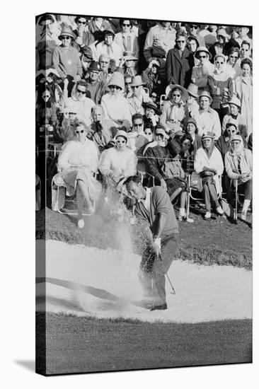 Golf Player Arnold Palmer, Blowing His Lead on the 18th Hole in the Master's Golf Tournament-George Silk-Stretched Canvas