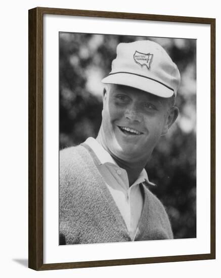 Golf Player Jack Nicklaus, Competing in the Master's Golf Tournament-null-Framed Premium Photographic Print