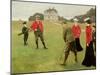 Golf Players at Copenhagen Golf Club-Paul Fischer-Mounted Giclee Print