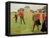 Golf Players at Copenhagen Golf Club-Paul Fischer-Framed Stretched Canvas