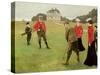 Golf Players at Copenhagen Golf Club-Paul Fischer-Stretched Canvas