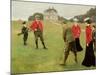 Golf Players at Copenhagen Golf Club-Paul Fischer-Mounted Giclee Print