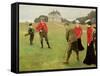 Golf Players at Copenhagen Golf Club-Paul Fischer-Framed Stretched Canvas