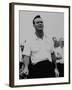 Golf Pro Arnold Palmer Putting Hand on Clubs Between Shots During Tournament-null-Framed Premium Photographic Print