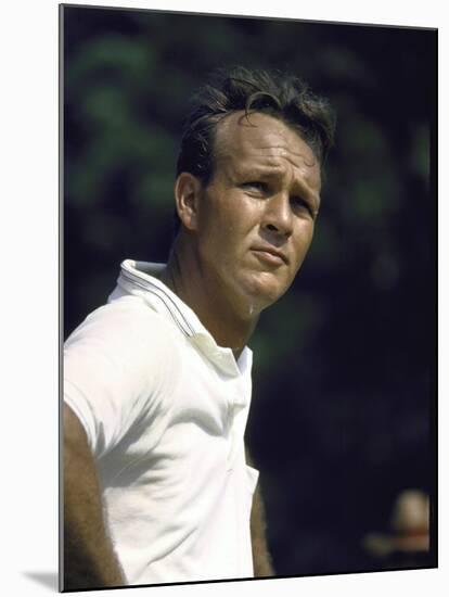 Golf Pro Arnold Palmer Squinting Against Sunlight During Match-John Dominis-Mounted Premium Photographic Print