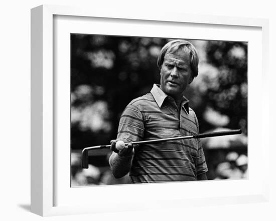 Golf Pro Jack Nicklaus, August, 1984-null-Framed Photo