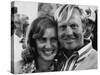 Golf Pro Jack Nicklaus, with Wife Barbara, at the Augusta National Golf Club, Georgia, April 1972-null-Stretched Canvas