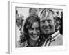 Golf Pro Jack Nicklaus, with Wife Barbara, at the Augusta National Golf Club, Georgia, April 1972-null-Framed Photo
