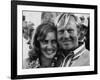 Golf Pro Jack Nicklaus, with Wife Barbara, at the Augusta National Golf Club, Georgia, April 1972-null-Framed Photo